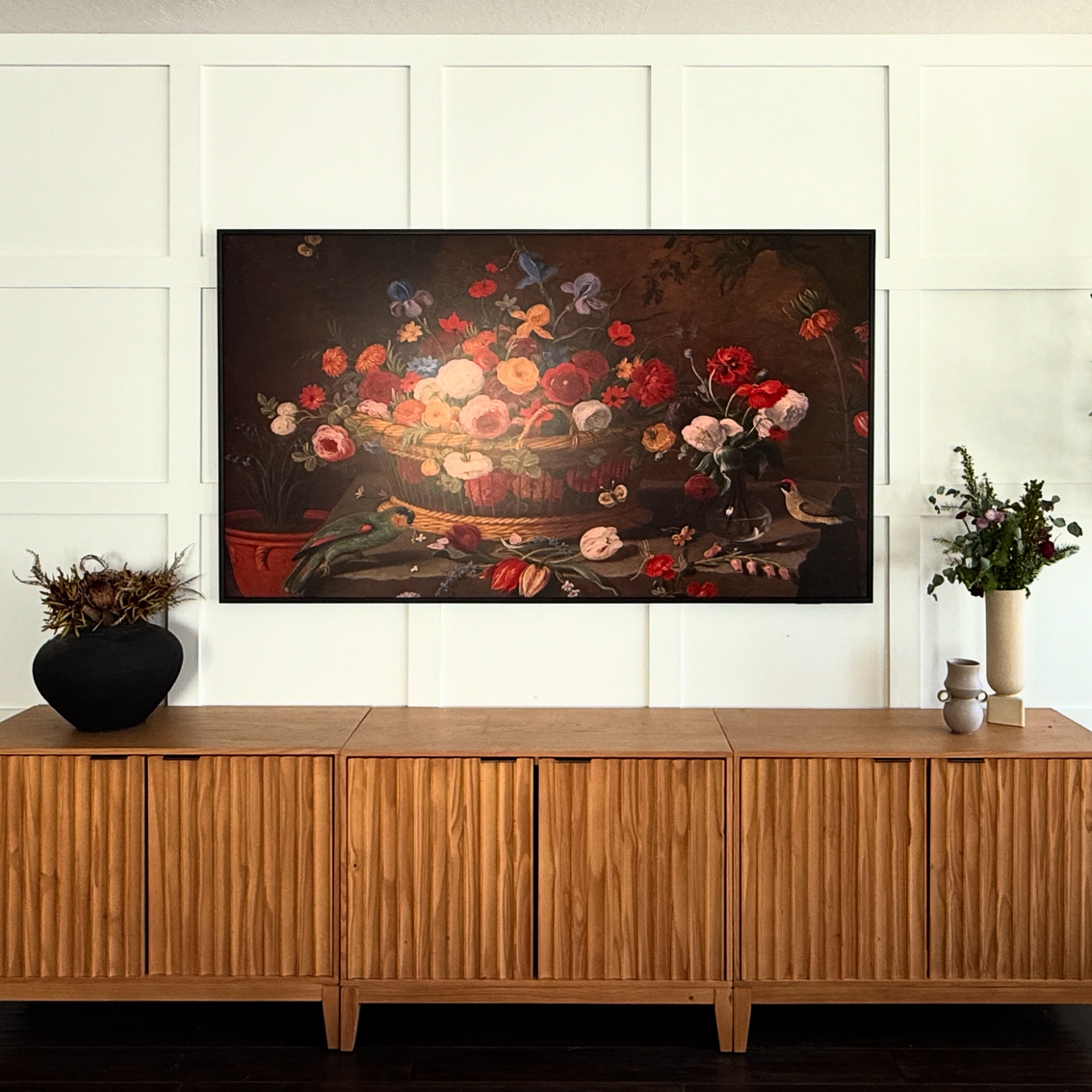 75" Samsung The Frame + Hidden Cords | Gilbert